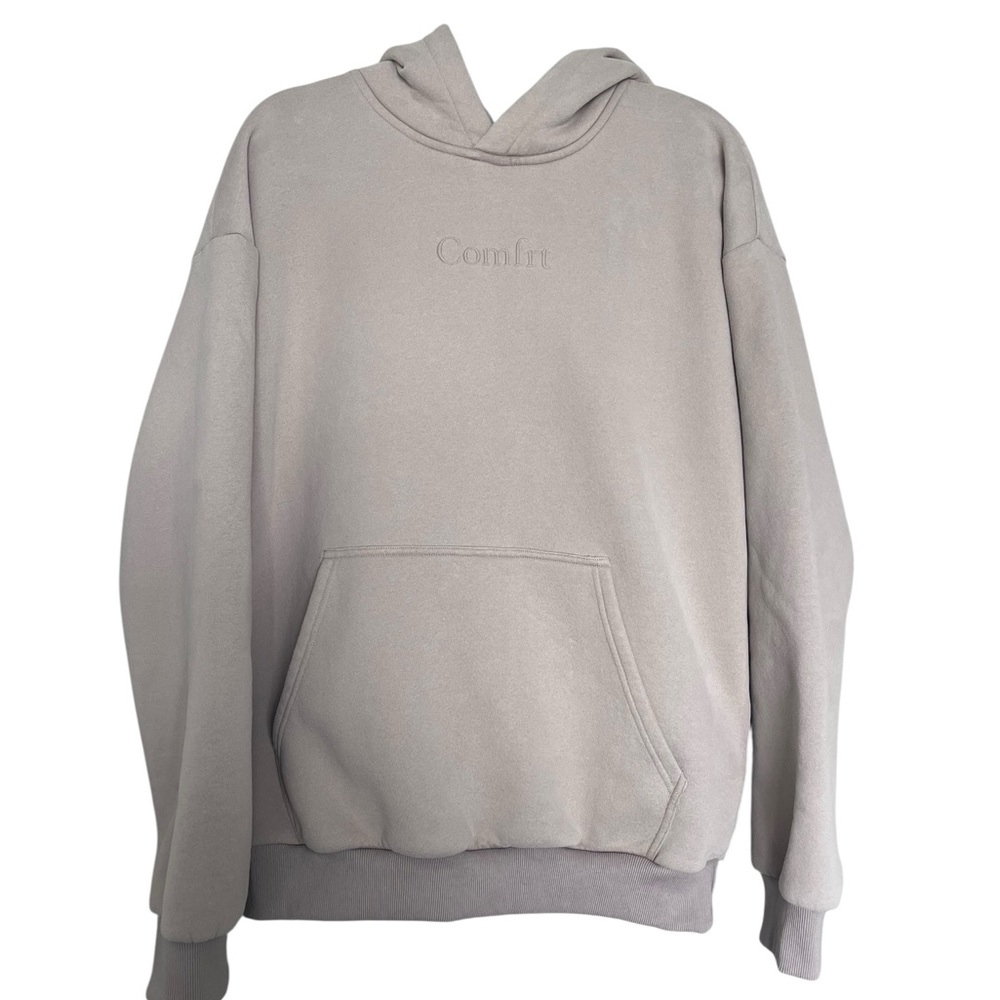 Comfrt Men's Casual Hoodie in Light Gray